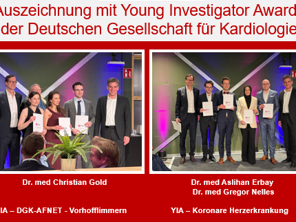 DGK -" Young Investigator Awards" fuer den kardiologischen Nachwuchs